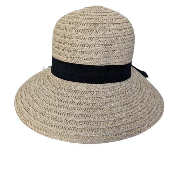 Magid UPF 50+ Protection Garden Sun Hat Cream Black NWT - Picture 2 of 4